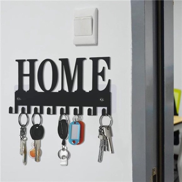 Key Holder for Wall, Nail-Free Key Holder, Key Rack Key Holder Wall Mounted - Picture 4 of 6